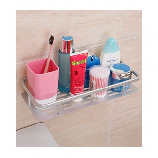 Multi Function Storage Rack with Reusable Flexible Magic Sticker for Smooth Surfaces