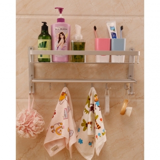 Multi Function Storage Rack with Towel Rack, No Drill, Easy Install for Smooth Surfaces Price in Pakistan | LAPTAB