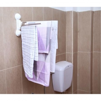 4 Arm Towel Stand with Strong Adhesion for Smooth Surfaces, No Nails or Drills Needed Price in Pakistan | LAPTAB