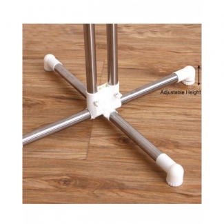 Hand Bags and Belts Rack with 8 Hooks, Stainless Steel Rod, Sturdy Metal Legs, No Tool Assembly Price in Pakistan | LAPTAB