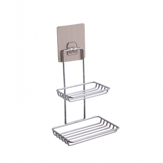 Removable Double Layer Soap Holder for Smooth Surfaces, No Drilling Needed Price in Pakistan | LAPTAB