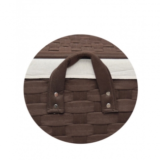 Pack of 3 Brown Flip Interwoven Strapping Laundry Baskets with Lined Compartments and Cut Out Handles Price in Pakistan | LAPTAB