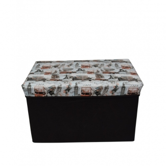 Foldable Orange Suede Storage Stool Cube Ottoman Bench with Seat Price in Pakistan | LAPTAB