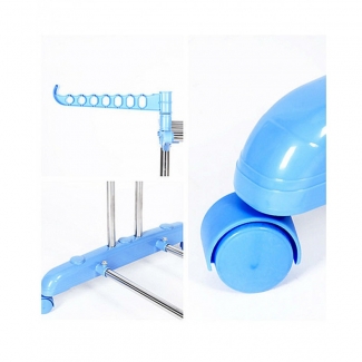 Three Layer Cloth Rack with Stainless Steel Rods and 360-Degree Chrome Hook for Small Spaces Price in Pakistan | LAPTAB