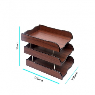 Wooden 2-Layer Document Plate for Office and Home, Fits A4 and Foolscap Papers Price in Pakistan | LAPTAB