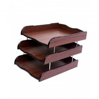 Wooden 2-Layer Document Plate for Office and Home, Fits A4 and Foolscap Papers Price in Pakistan | LAPTAB