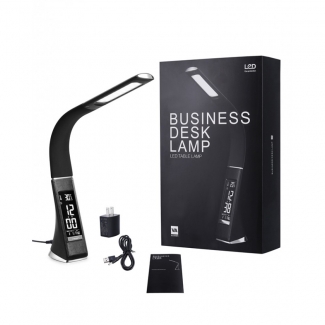 Leather Texture LED Touch Dimming Desk Lamp with LCD Display and 10,400mAh Battery Price in Pakistan | LAPTAB