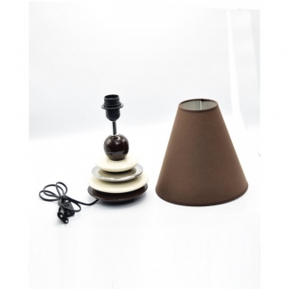 Side Table Ceramic Lamps with Plates in Brown - Modern Minimalist Design Price in Pakistan | LAPTAB