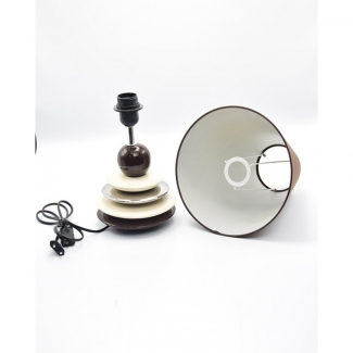 Side Table Ceramic Lamps with Plates in Brown - Modern Minimalist Design Price in Pakistan | LAPTAB