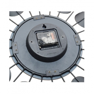 Diamante Spiral Wall Clock Black and Silver with Stainless Steel Design Price in Pakistan | LAPTAB