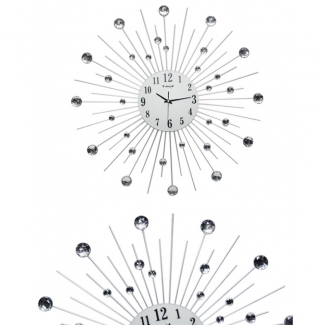 Diamante Spiral Wall Clock Planets Shape with Durable Plastic Shell, Portable Design Price in Pakistan | LAPTAB