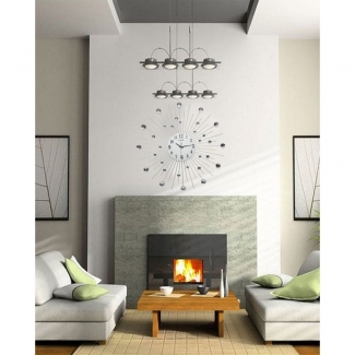 Diamante Spiral Wall Clock Planets Shape with Durable Plastic Shell, Portable Design Price in Pakistan | LAPTAB