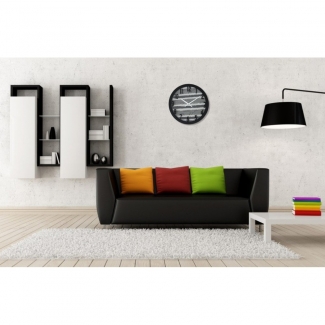 Fabric Texture Wall Clock Large 01 with Segmented Pill Organizer Tray Price in Pakistan | LAPTAB