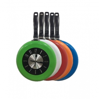 Frying Pan Kitchen Wall Clock Large