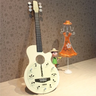Guitar Wall Clock Large Round Shape for Living Room, Office, Kitchen Use Price in Pakistan | LAPTAB