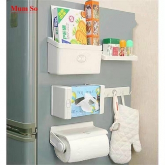 5 in 1 Magnetic Shelf Storage Set for Fridge ? No Screw Kitchen Organizer Price in Pakistan | LAPTAB