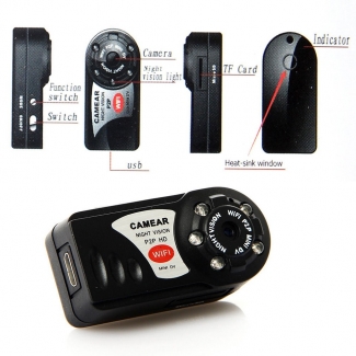 Sansnail Mini DV WiFi Q7 DVR Wireless Camcorder with Night Vision and Remote Viewing Price in Pakistan | LAPTAB