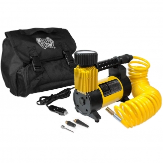 Cyclone Heavy Duty Air Compressor 12V Portable 150 PSI with Pressure Gauge and Storage Bag