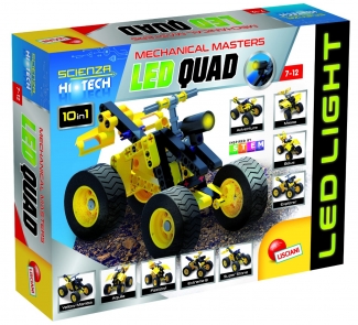 SCIENCE Mini Constructions LED Quad Science Toy with 3 Kits to Build 10 Models