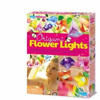 4M Origami Flower Lights Kit ? DIY Craft to Create Decorative Bedroom Lighting