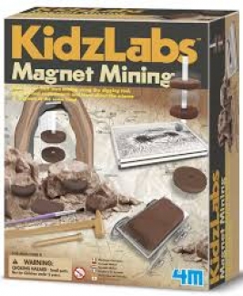 4M-Kidz Labs Magnet Mining Science Toy with Volcano Eruption and Crystal Excavation Kit