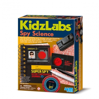 4M-Spy Science Secret Messages Kit with 8 Spy Tools for Kids' Secret Communication