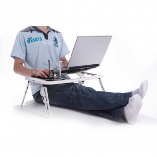 E-Table Portable Laptop Table with Adjustable Height, Cooling Fans, and Accessories Price in Pakistan | LAPTAB