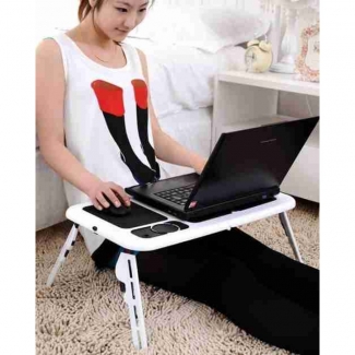 E-Table Portable Laptop Table with Adjustable Height, Cooling Fans, and Accessories Price in Pakistan | LAPTAB