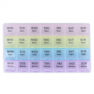 Weekly Tablet Pill Medicine Box 7 Days - 21 Compartment