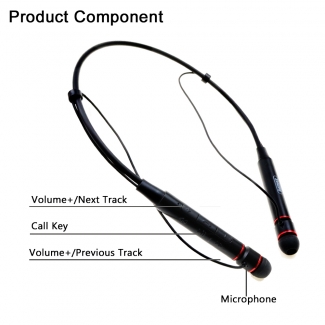 Remax RB-S6 Sports Neckband Wireless Bluetooth Headset V4.1 Black Price in Pakistan | LAPTAB
