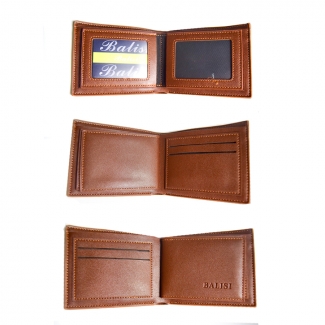 Balisi Top Modern Pocket Wallet for Men, 100% Cow Leather, Multi Card Holder, Two Zips, Canvas/Jeans Material, 3 Colors Price in Pakistan | LAPTAB