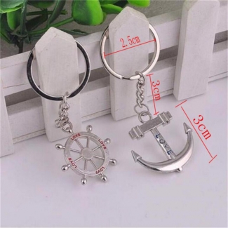 1 Pair Metal Anchor Key Rings Durable Nautical Style Keychain Accessories Price in Pakistan | LAPTAB