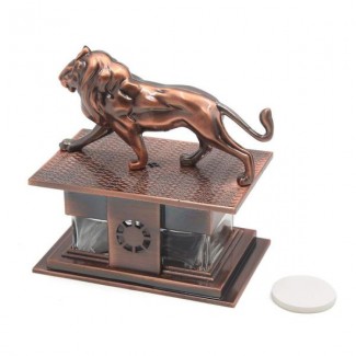 Lion Shape Car Fragrance Air Freshener Perfume Bottle, Bronze Tone, Plastic & Glass Price in Pakistan | LAPTAB