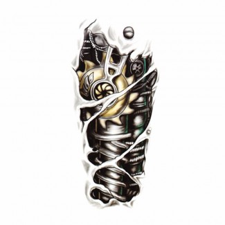 Man 3D Tattoo Robot Arm Waterproof Temporary Tattoo for Men, Durable and Elegant Price in Pakistan | LAPTAB