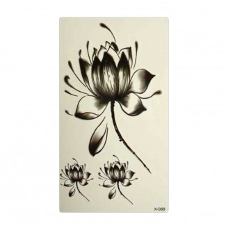 Temporary Tattoos Water Lily Lotus Flower Set, Fashion Style, High Quality Price in Pakistan | LAPTAB