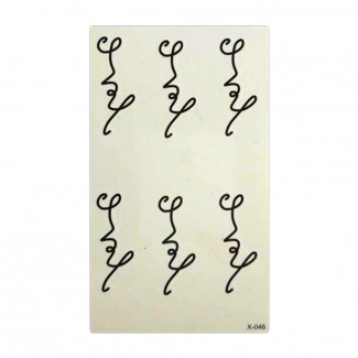 Love Temporary Tattoos with Love Letters Pattern, 3x1 cm, High Quality Price in Pakistan | LAPTAB
