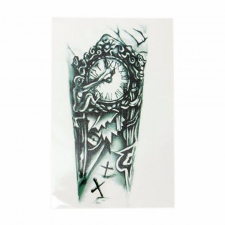 3D Chest Clock Temporary Tattoo, Fashion Charm, 19x12cm, 1 Pc Price in Pakistan | LAPTAB