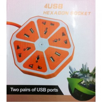 USB Power Filter Charging Station with 4 USB Ports and 4 Universal Sockets Price in Pakistan | LAPTAB