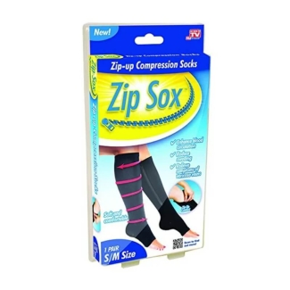 Zipper Compression Socks S/M (as seen on TV) 