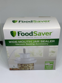 FoodSaver Wide-Mouth Jar Sealer 3-Pack for Ball and Kerr Mason Jars, Airtight Vacuum Seal
