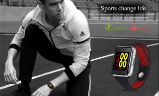 Android Bluetooth Smartwatch M3 Black Red with Camera, Pedometer, and Call Function Price in Pakistan | LAPTAB