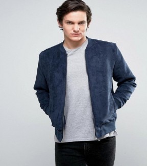 Mens Suede Bomber Jacket SBN98