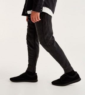 Charcoal Cotton Slim Fit Basic Trousers for Men BKBZ, Machine Washable Price in Pakistan | LAPTAB