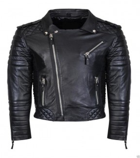 Men's Slim Fit Biker Style Leather jacket MB13