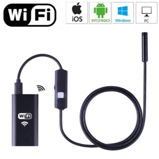 WIFI Endoscope 8mm Inspection Snake Camera with 30ft Waterproof Cable and LED Lights, Compatible with iOS, Android, Windows, Mac Price in Pakistan | LAPTAB