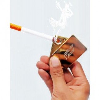 Usb Coil Rechargeable Windproof Lighter - Golden