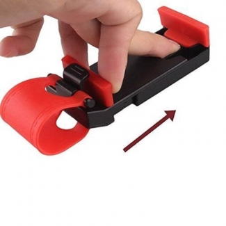 Car Steering Wheel Mobile Holder Universal Fit ABS Silicone Multicolor Price in Pakistan | LAPTAB