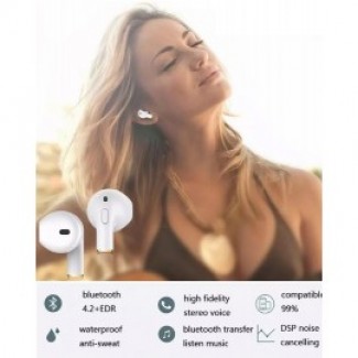 Mini-I8X Wireless Bluetooth Single Earphone with Microphone and Ear Hook, 4-5 Hours Talk Time Price in Pakistan | LAPTAB