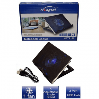 HZT2168 Notebook Cooling Pad with Adjustable Angle Stand, Portable and Lightweight Price in Pakistan | LAPTAB