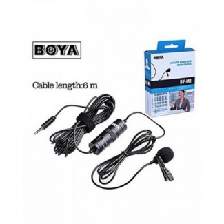 Boya Mic M1 Lavalier Collar Microphone with 6M Cable and Omni-Directional Output Price in Pakistan | LAPTAB